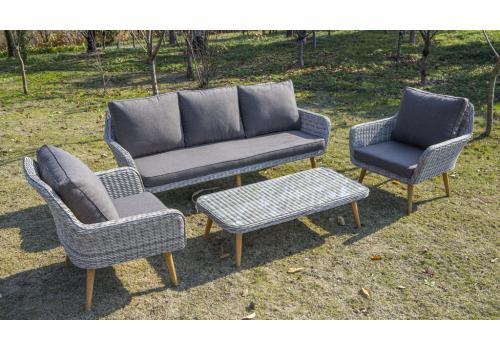  "Прованс" лаунж-зона плетеная из искусственного ротанга, цвет бежевый, фото 1 