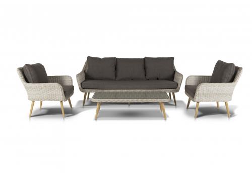  "Прованс" лаунж-зона плетеная из искусственного ротанга, цвет бежевый, фото 3 