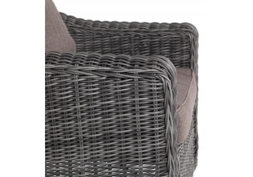  "Кон Панна" кресло из искусственного ротанга, цвет графит, фото 2 