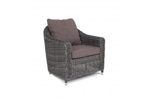  "Кон Панна" кресло из искусственного ротанга, цвет графит, фото 3 