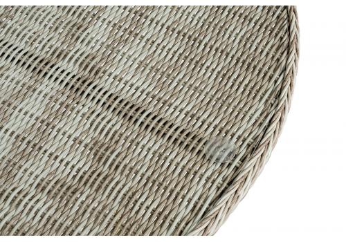  "Эспрессо" плетеный круглый стол, диаметр 118 см, цвет бежевый, фото 4 