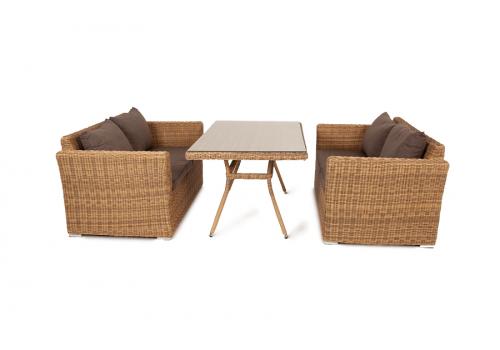  "Мокко" обеденная группа плетеная из ротанга, цвет соломенный, фото 4 