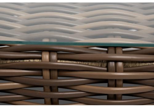  "Палермо" журнальный столик из искусственного ротанга, цвет соломенный, фото 5 