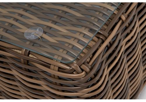  "Палермо" журнальный столик из искусственного ротанга, цвет соломенный, фото 8 