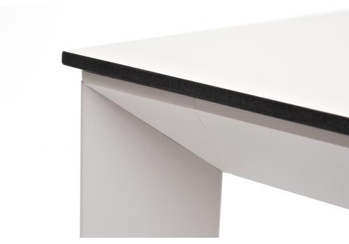  "Венето" обеденный стол из HPL 90х90см, цвет молочный, каркас белый, фото 4 