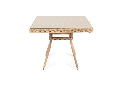  "Айриш" стол плетеный из искусственного ротанга, цвет соломенный, фото 2 