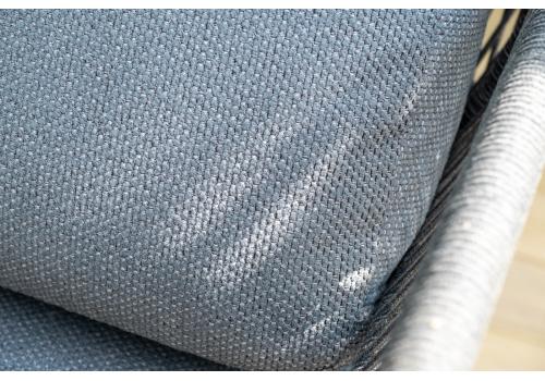  "Лугано" лаунж-зона 5-местная плетеная из роупа (веревки), каркас алюминиевый темно-серый, роуп темно-серый, фото 28 