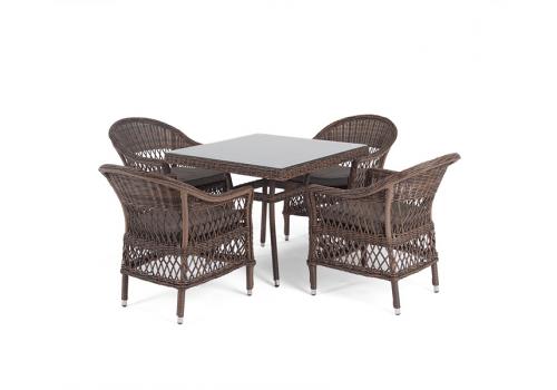  "Сицилия" обеденная группа плетеная, цвет коричневый, фото 13 