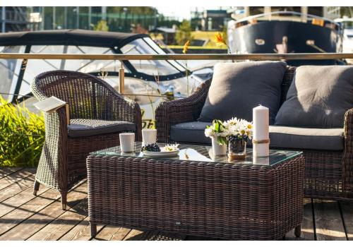  "Кон Панна С" лаунж зона из искусственного ротанга, цвет коричневый, фото 4 