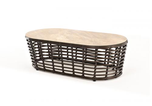  "Валенсия" журнальный столик из искусственного ротанга, цвет бронзовый, фото 3 