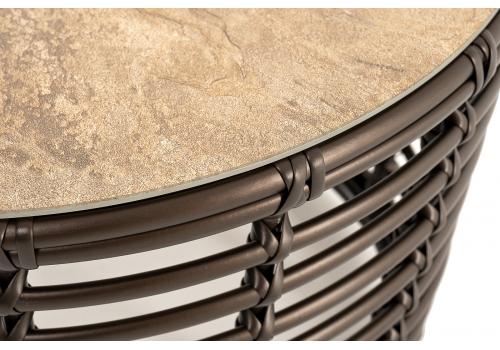  "Валенсия" журнальный столик из искусственного ротанга, цвет бронзовый, фото 4 