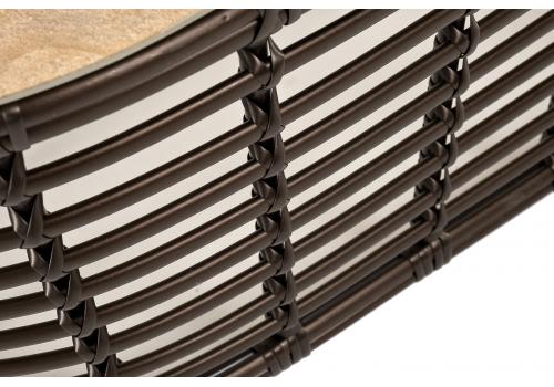  "Валенсия" журнальный столик из искусственного ротанга, цвет бронзовый, фото 6 