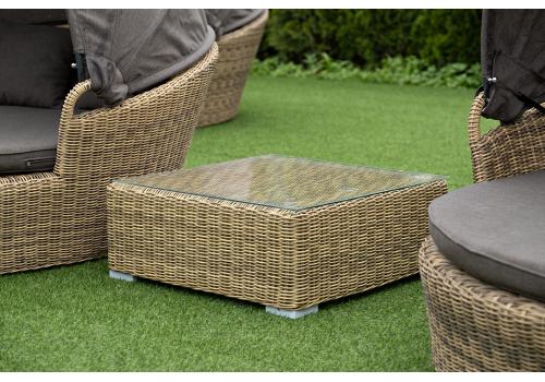  "Лунго" журнальный столик плетеный, цвет соломенный, фото 5 