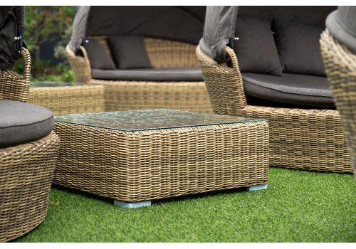  "Лунго" журнальный столик плетеный, цвет соломенный, фото 7 