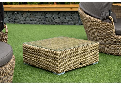  "Лунго" журнальный столик плетеный, цвет соломенный, фото 9 