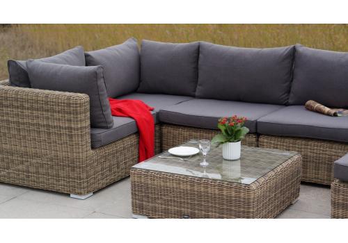  "Лунго" журнальный столик плетеный, цвет соломенный, фото 10 