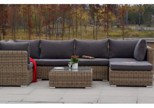  "Лунго" журнальный столик плетеный, цвет соломенный, фото 12 