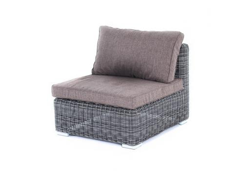  "Лунго" модуль диванный прямой с подушками, цвет графит, фото 1 