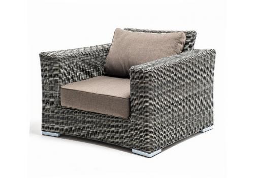  "Боно" кресло из искусственного ротанга, цвет графит, фото 1 