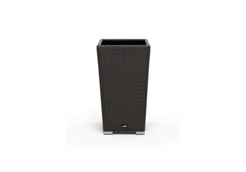  "Капучино" кашпо для цветов плетеное из искусственного ротанга, цвет коричневый, фото 2 