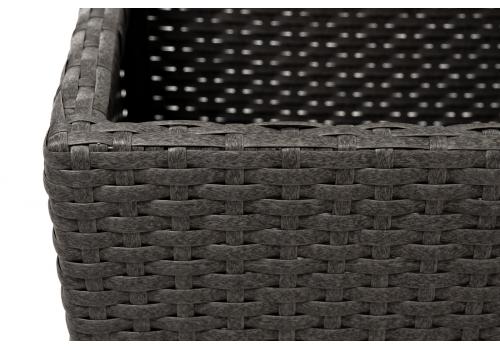  "Капучино" кашпо для цветов плетеное из искусственного ротанга, цвет коричневый, фото 3 