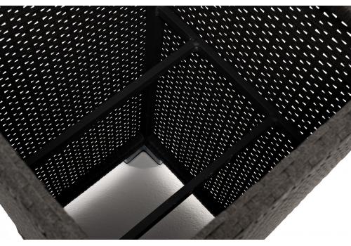  "Капучино" кашпо для цветов плетеное из искусственного ротанга, цвет коричневый, фото 4 