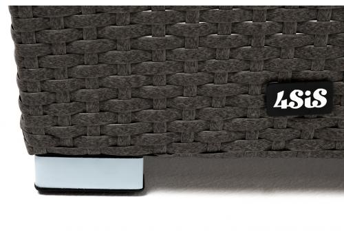  "Капучино" кашпо для цветов плетеное из искусственного ротанга, цвет коричневый, фото 5 