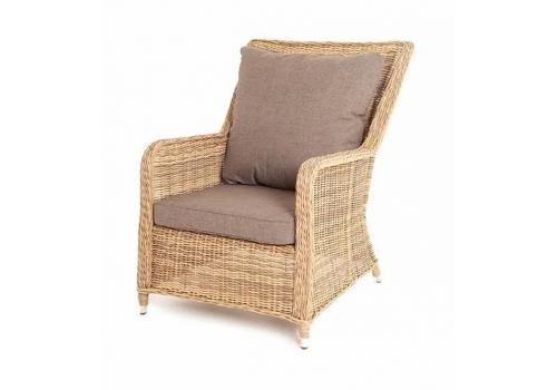  "Гляссе" кресло плетеное из искусственного ротанга, цвет соломенный, фото 1 