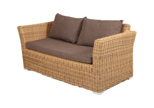  "Капучино" диван из искусственного ротанга двухместный, цвет соломенный, фото 1 