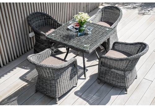  "Айриш" стол плетеный из искусственного ротанга, цвет графит, фото 11 