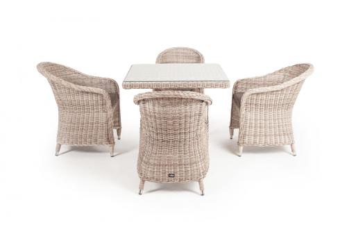  "Фредо" обеденная группа плетеная, цвет бежевый, фото 8 