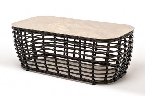  "Ницца" журнальный столик из искусственного ротанга, цвет бронзовый, фото 1 