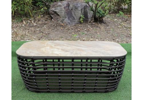  "Ницца" журнальный столик из искусственного ротанга, цвет бронзовый, фото 8 