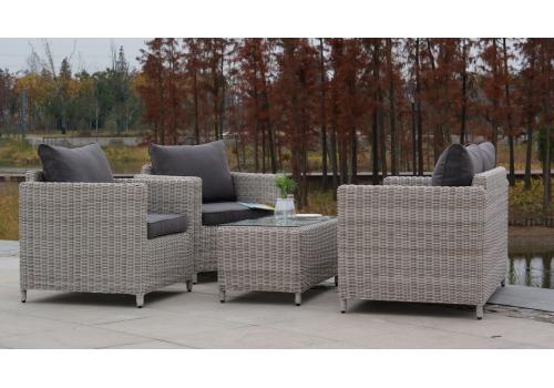  "Кон Панна" столик журнальный из искусственного ротанга, цвет бежевый, фото 9 