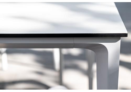  "Малага" обеденный стол из HPL 140х80см, цвет молочный, каркас белый, фото 14 