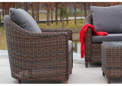  "Кон Панна" кресло из искусственного ротанга, цвет коричневый, фото 8 