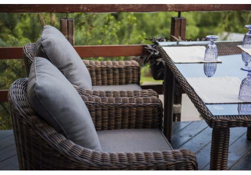  "Кон Панна" кресло из искусственного ротанга, цвет коричневый, фото 9 