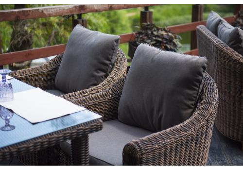  "Кон Панна" кресло из искусственного ротанга, цвет коричневый, фото 10 