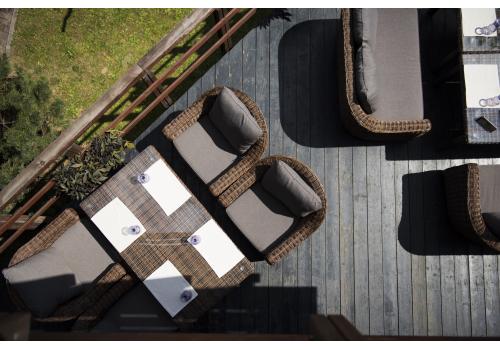  "Кон Панна" кресло из искусственного ротанга, цвет коричневый, фото 11 