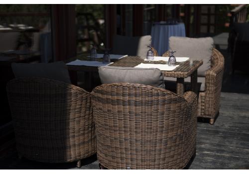  "Кон Панна" кресло из искусственного ротанга, цвет коричневый, фото 12 