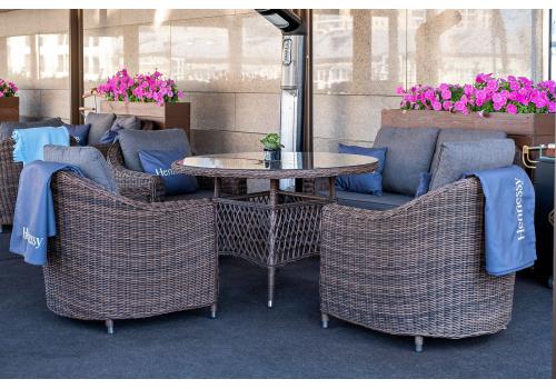  "Кон Панна" кресло из искусственного ротанга, цвет коричневый, фото 14 