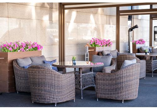  "Кон Панна" кресло из искусственного ротанга, цвет коричневый, фото 16 