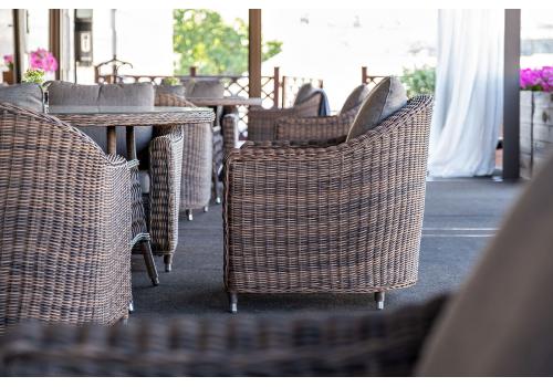  "Кон Панна" кресло из искусственного ротанга, цвет коричневый, фото 17 