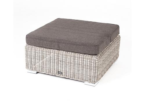  "Лунго" плетеная оттоманка с подушкой, цвет бежевый, фото 1 