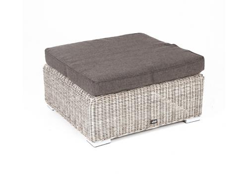  "Лунго" плетеная оттоманка с подушкой, цвет бежевый, фото 2 