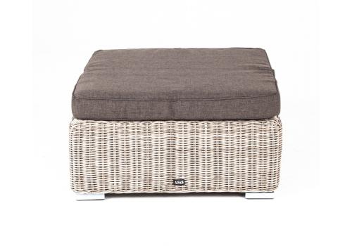  "Лунго" плетеная оттоманка с подушкой, цвет бежевый, фото 3 