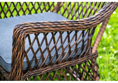  "Доппио" обеденная группа плетеная, цвет коричневый, фото 8 