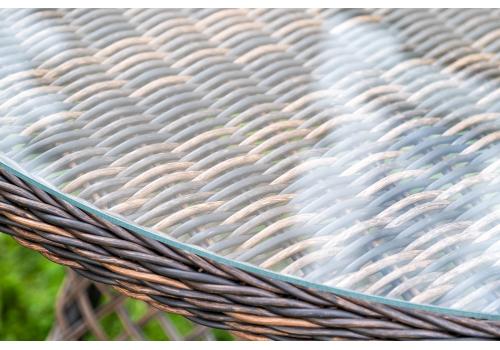  "Доппио" обеденная группа плетеная, цвет коричневый, фото 14 