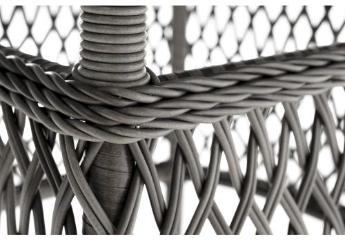  "Эспрессо" плетеный круглый стол, диаметр 118 см, цвет графит, фото 4 