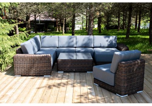  "Капри" трансформирующаяся лаунж-зона из искусственного ротанга, цвет коричневый, фото 5 